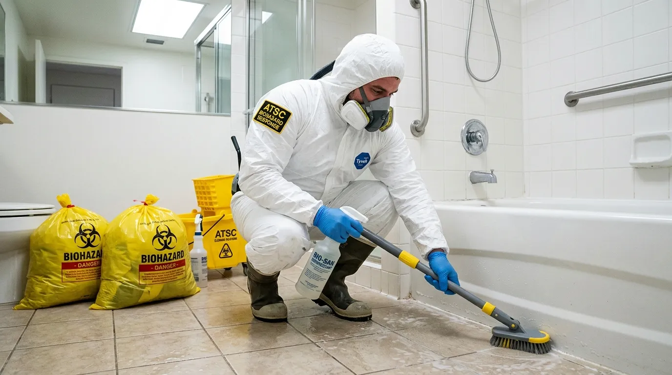 Decontamination equipment deployed for Blood Cleanup in Old Fig Garden